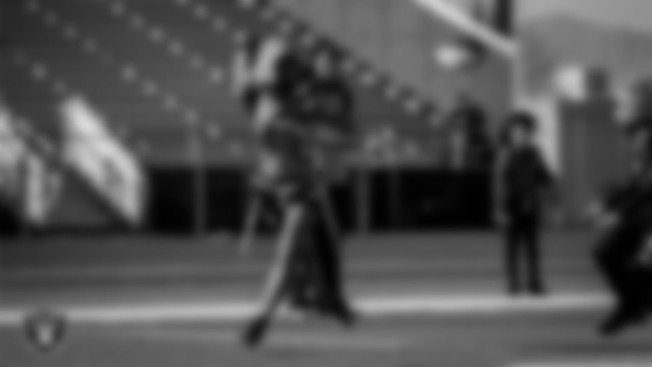 An athlete during Silver and Black Saturday at Liberty High School.