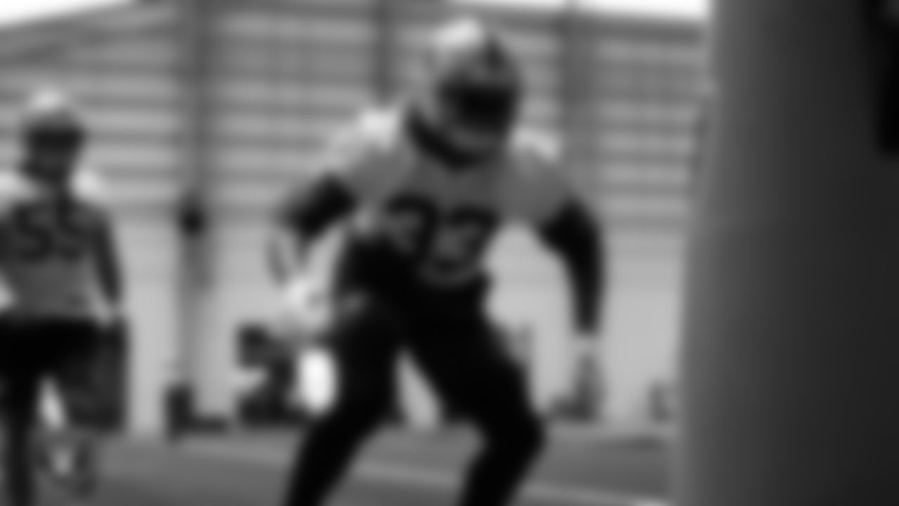 Las Vegas Raiders linebacker Jamal Adams (33) during practice at Intermountain Health Performance Center.