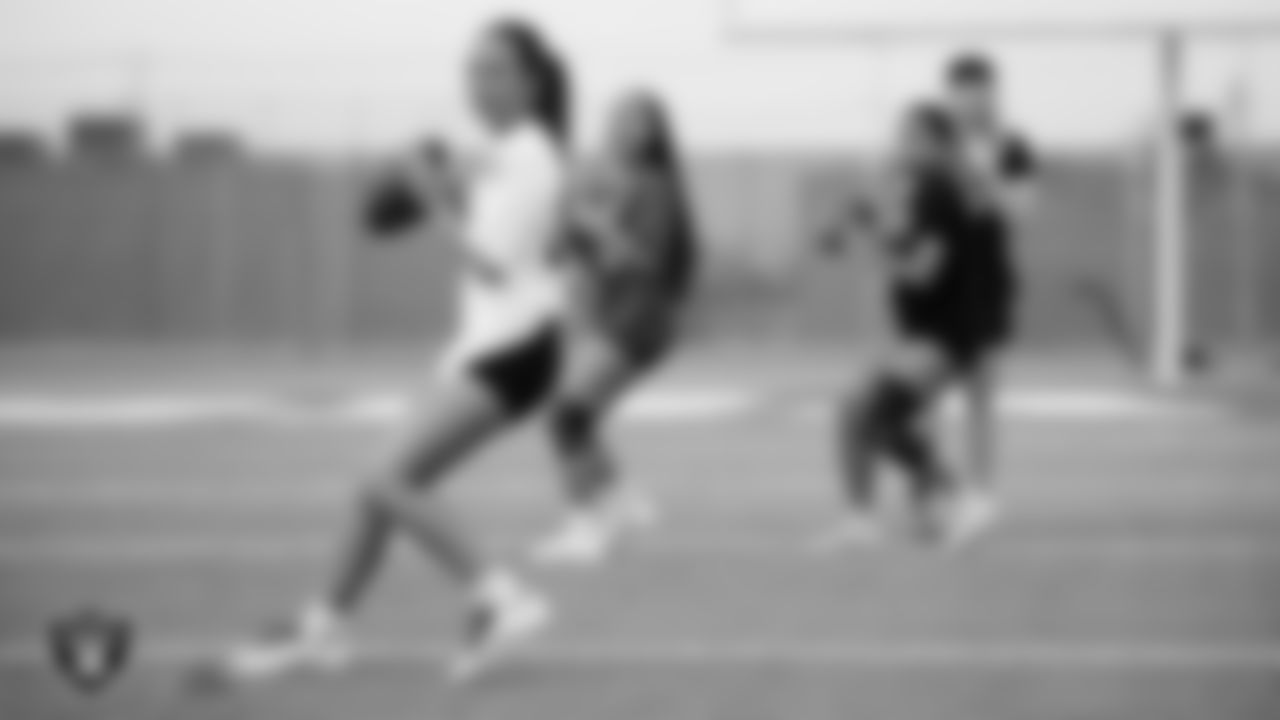 Members of the Sierra Vista High School flag football team during practice at Sierra Vista High School.