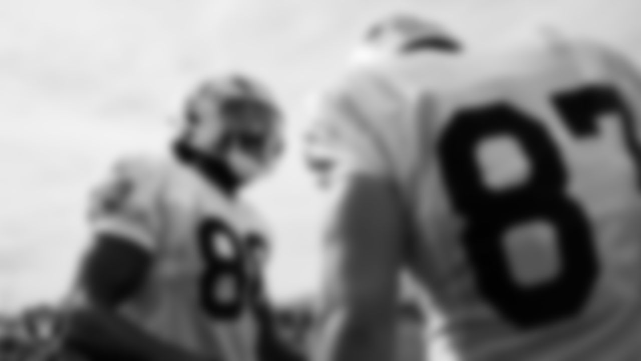 Las Vegas Raiders tight end Ian Thomas (80) during practice at Intermountain Health Performance Center.