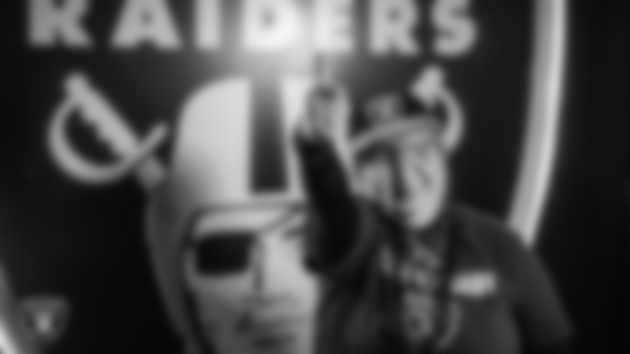 Las Vegas Raiders fan Barbara Estrada from Mexico City is named the International Fan of the Year.