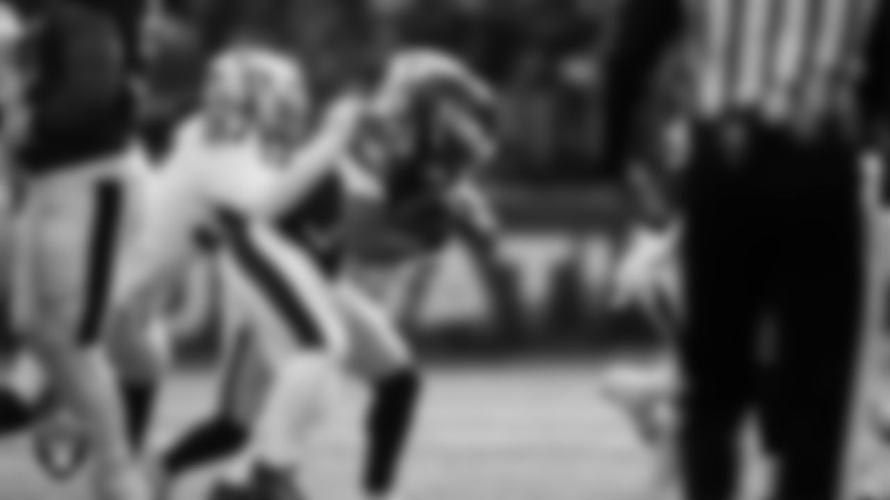 Las Vegas Raiders defensive tackle Tonka Hemingway (97) goes to make a tackle during the regular season away game against the Philadelphia Eagles at Lincoln Financial Field.