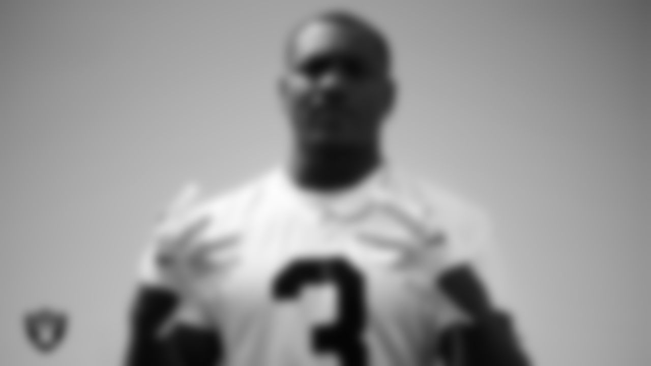 Las Vegas Raiders running back Zamir White (3) at an Organized Team Activity (OTA) at Intermountain Health Performance Center.