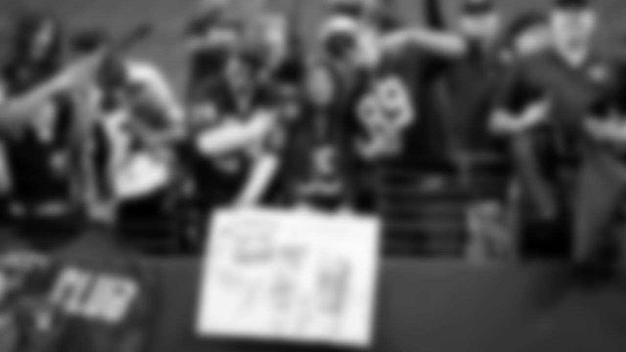 Fans before the Las Vegas Raiders' regular season home game against the Kansas City Chiefs at Allegiant Stadium.