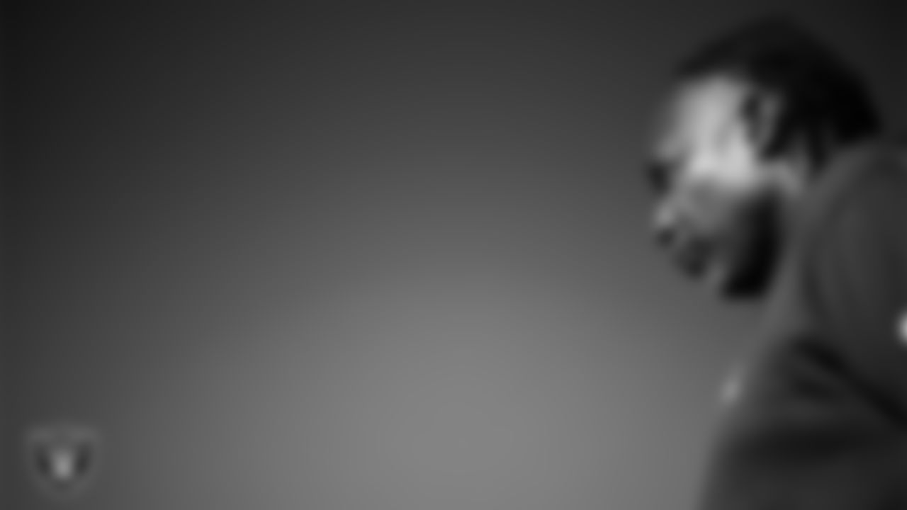 Las Vegas Raiders defensive coordinator Patrick Graham during practice at Intermountain Health Performance Center.