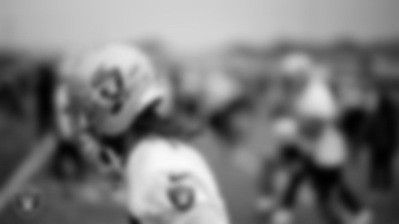 Las Vegas Raiders cornerback Eric Stokes (22) during practice at Intermountain Health Performance Center.