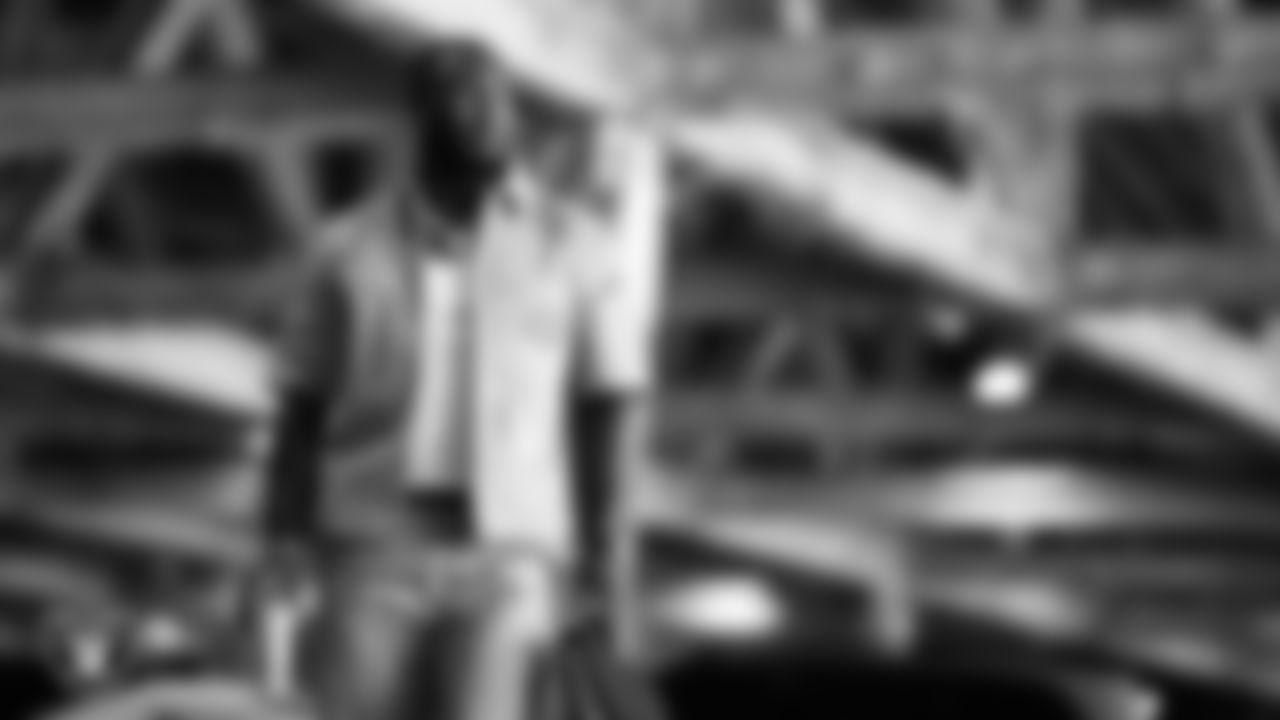 Las Vegas Raiders linebacker Devin White (45) arrives to the regular season home game against the Jacksonville Jaguars at Allegiant Stadium.