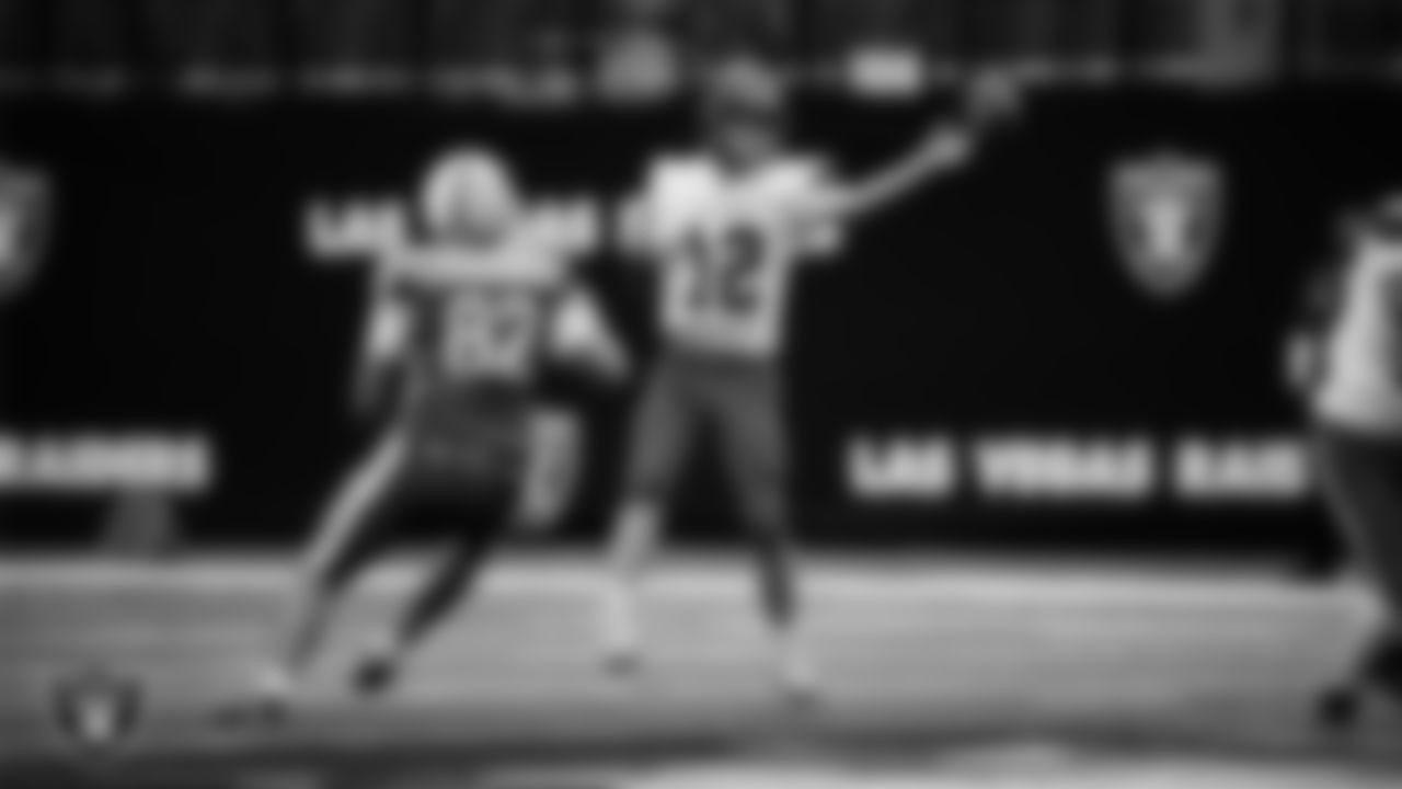 Needles High School and Pershing County High School face off in the NIAA 2A Division State Championship game at Allegiant Stadium.