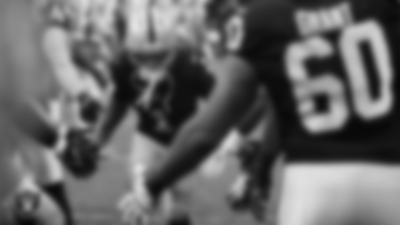 Las Vegas Raiders wide receiver Tre Tucker (1) is introduced onto the field before the regular season home game against the Jacksonville Jaguars at Allegiant Stadium.
