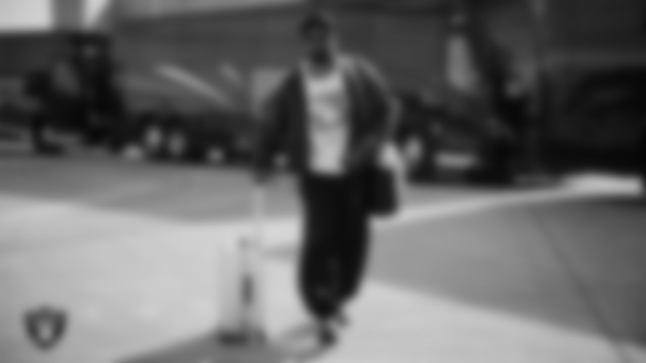 Las Vegas Raiders linebacker Jamal Adams (33) departs for the regular season away game against the Los Angeles Chargers.