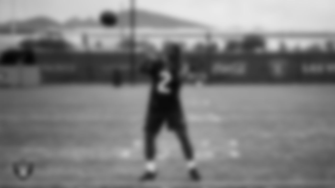 Las Vegas Raiders running back Ashton Jeanty (2) during practice at Intermountain Health Performance Center.