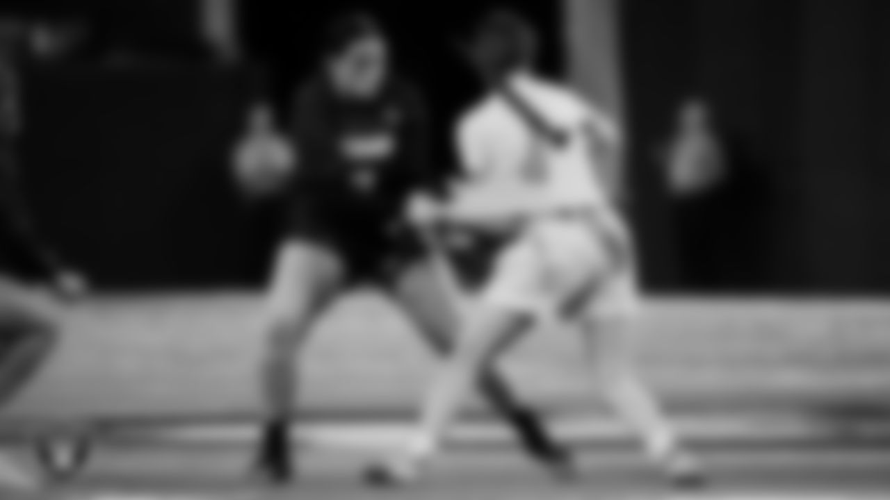 Shadow Ridge High School and Bishop Gorman High School face off in the NIAA 5A Flag Football State Championship game at Allegiant Stadium.