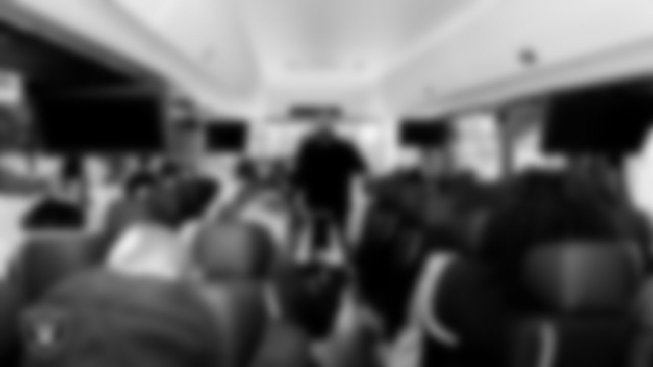 Attendees depart from Las Vegas Raiders Headquarters for the Historic Westside Tour.