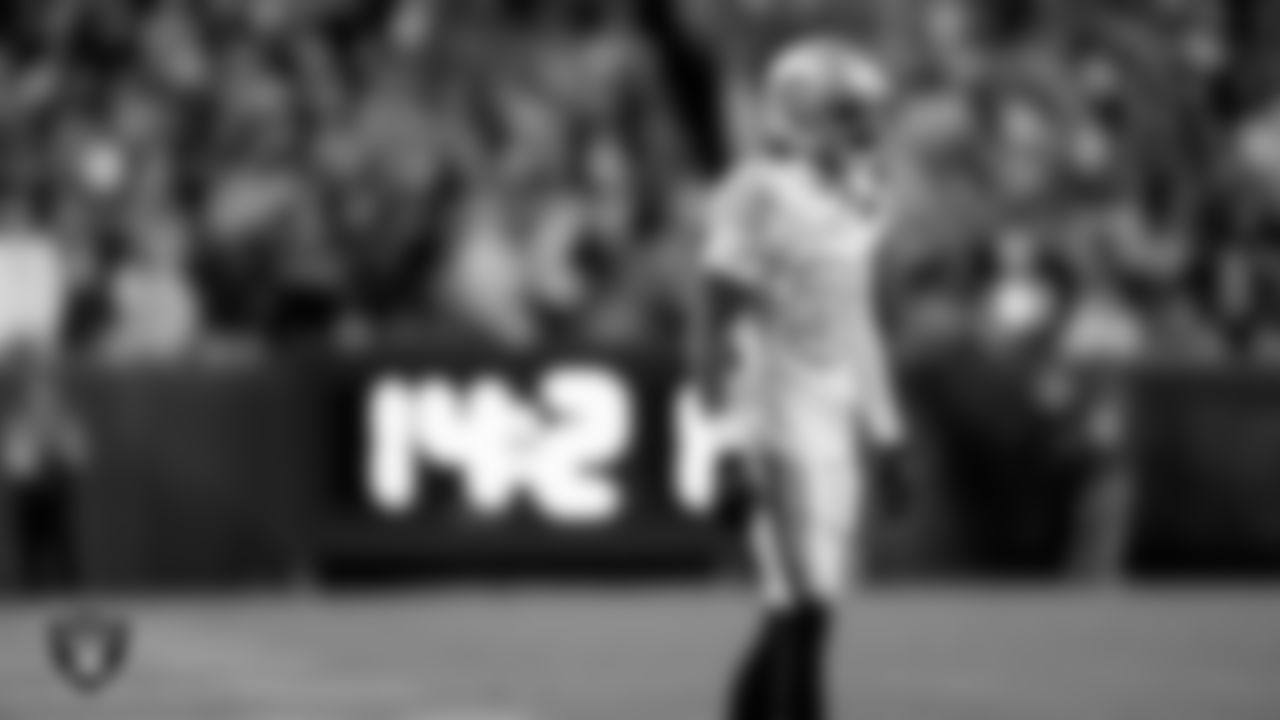 Las Vegas Raiders cornerback Kyu Blu Kelly (36) during the regular season away game against the Denver Broncos at Empower Field at Mile High.