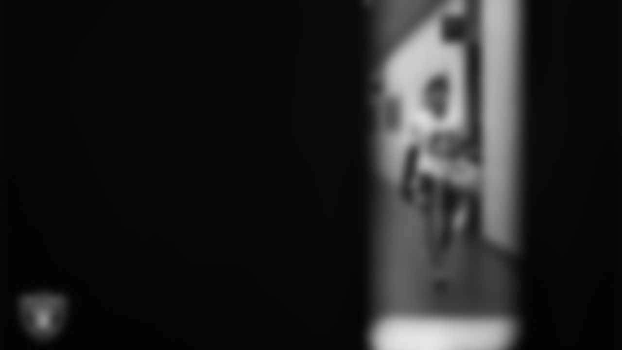 Las Vegas Raiders cornerback Greedy Vance (41) during practice at Intermountain Health Performance Center.