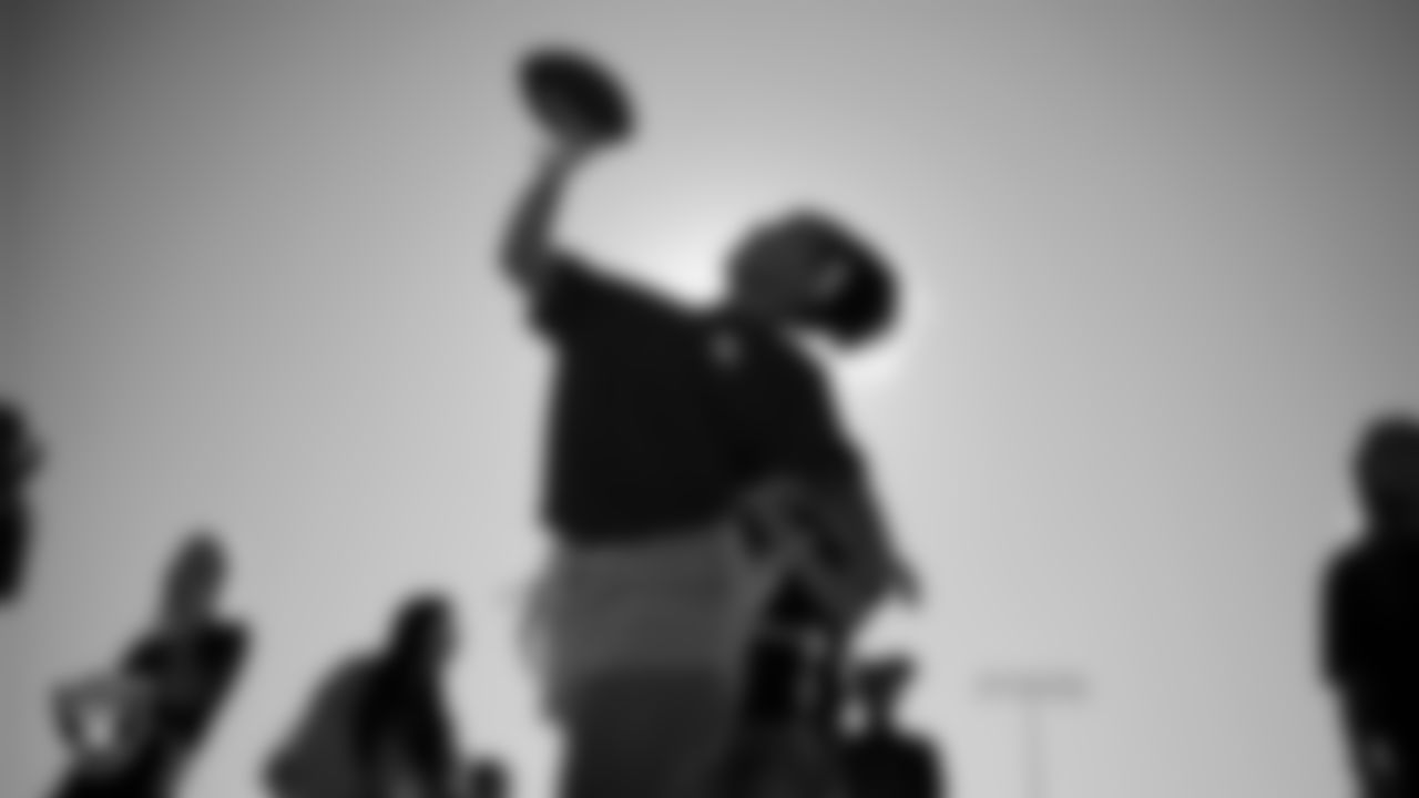 Students participate in activities while learning about flag football, nutrition and mental health during the R.U.S.H. program at J.D. Smith Middle School.