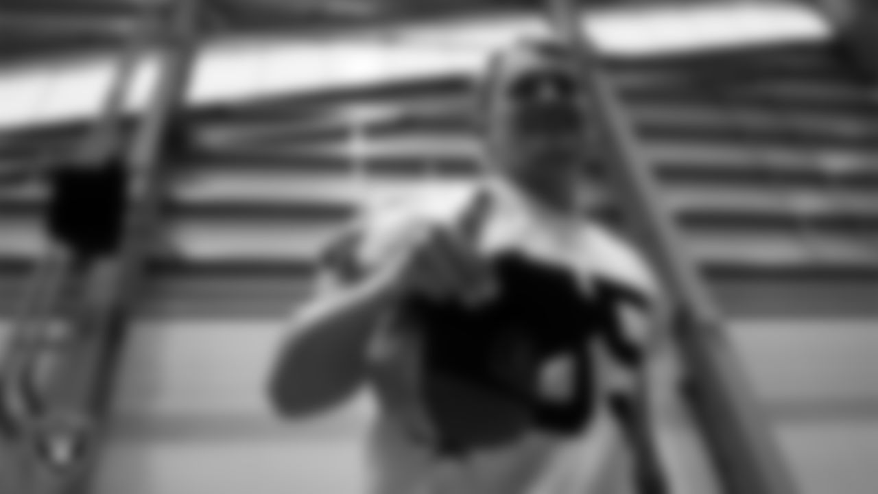 Las Vegas Raiders linebacker Cody Lindenberg (55) during practice at Intermountain Health Performance Center.