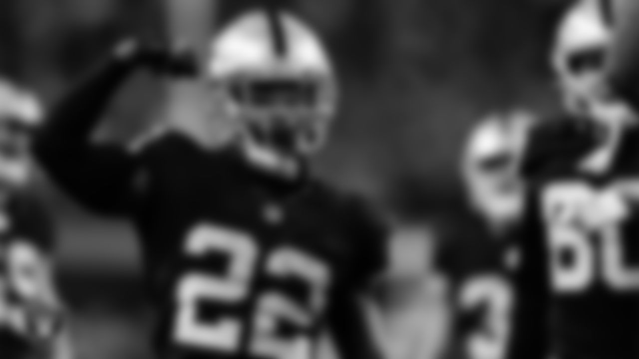 Las Vegas Raiders running back Ameer Abdullah (22) during the regular season home game against the New York Jets at Allegiant Stadium.