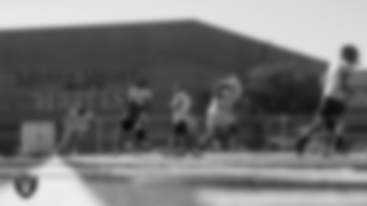 The Moapa Valley High School football team during practice at Moapa Valley High School.