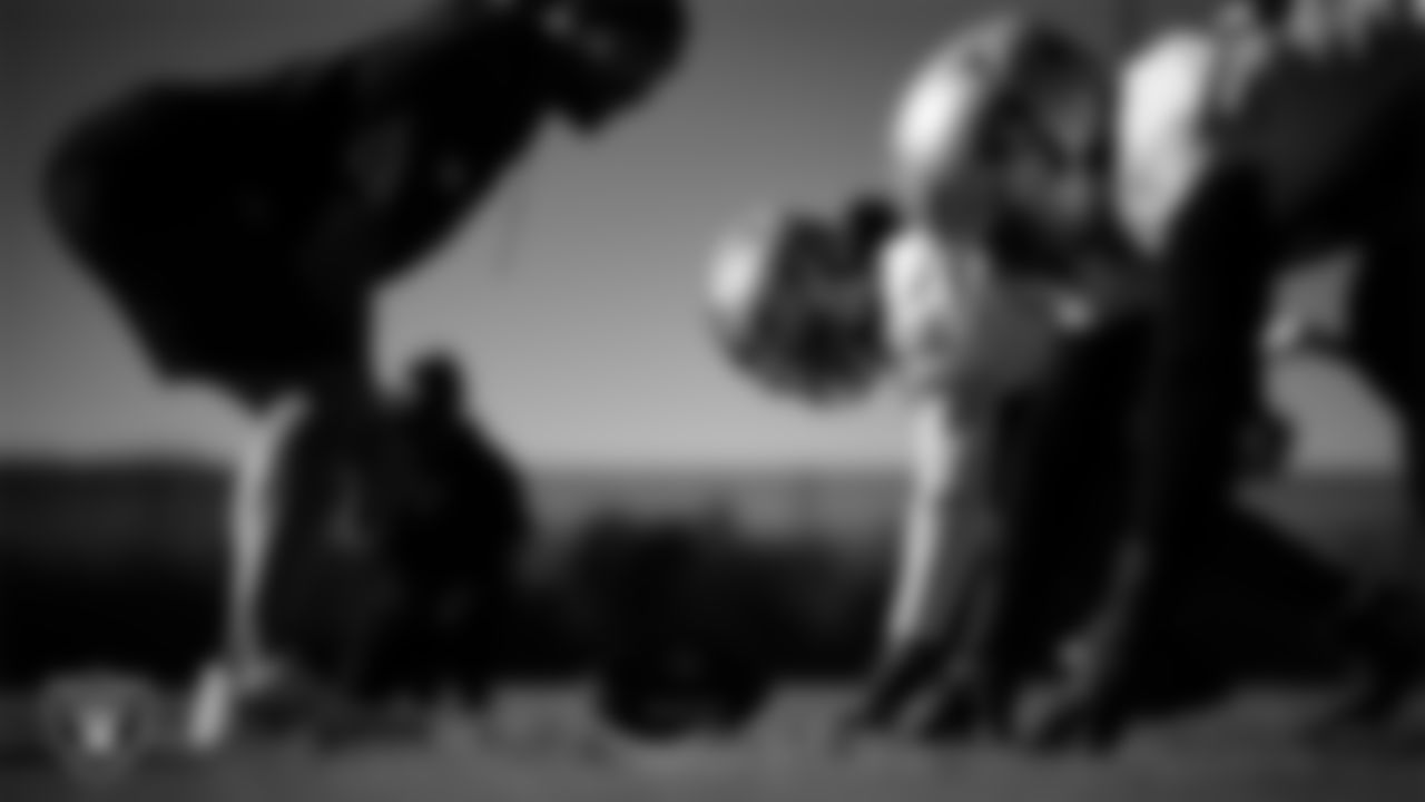 Las Vegas Raiders defensive tackle Tonka Hemingway (97) during practice at Intermountain Health Performance Center.