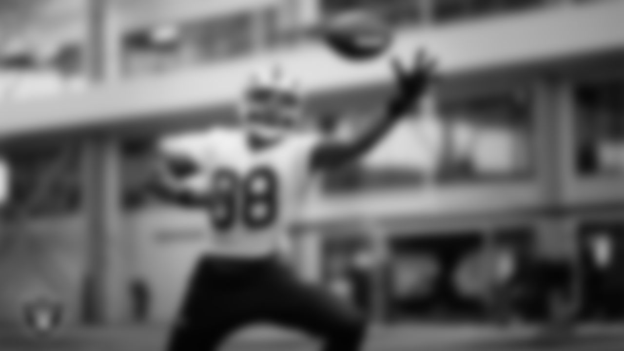 Las Vegas Raiders tight end Justin Shorter (88) during practice at Intermountain Health Performance Center.