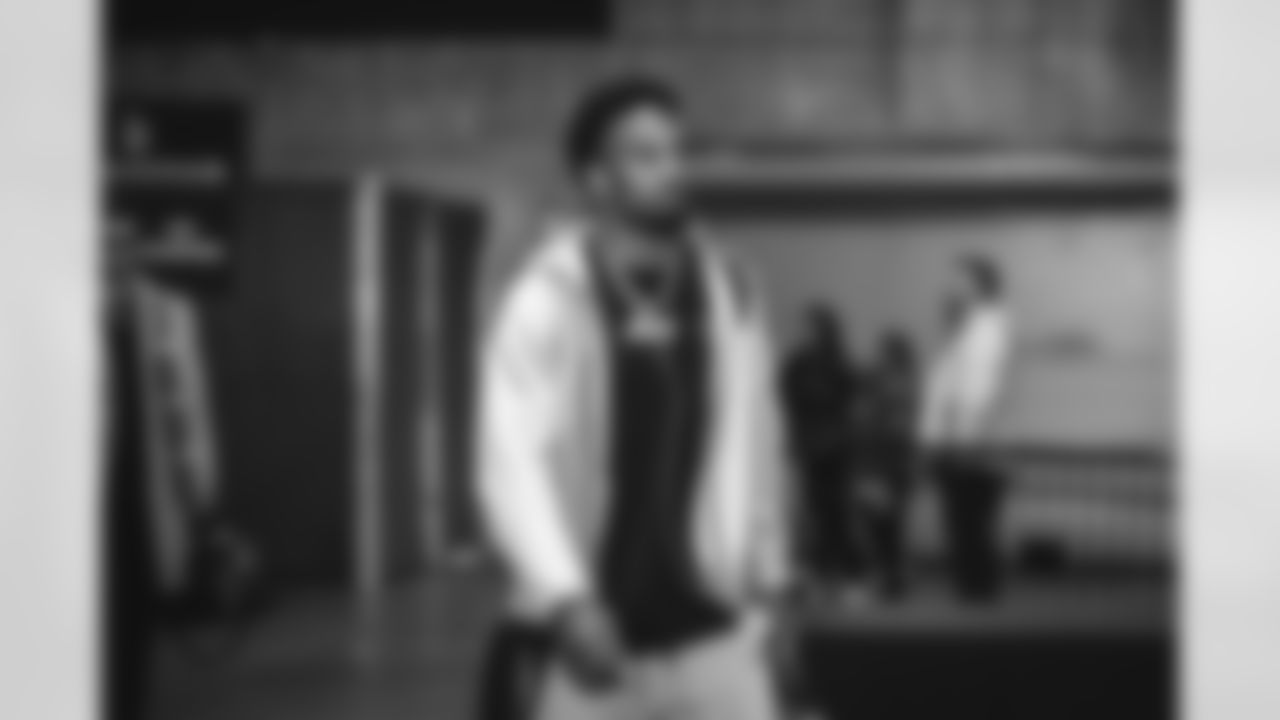 3 S Kam Curl arrives at Lumen Field for Thursday Night Football vs. the Seahawks