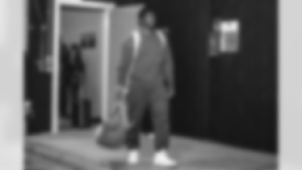 31 CB Darious Williams arrives at Wembley Stadium for today's Week 7 game against the Jaguars