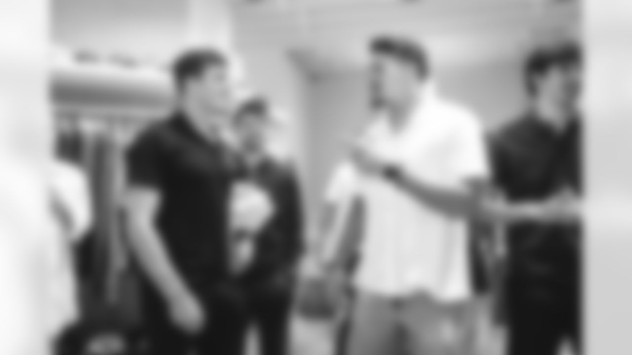 K Joshua Karty and TE Nikola Kalinic and Malbon Merchandise launch