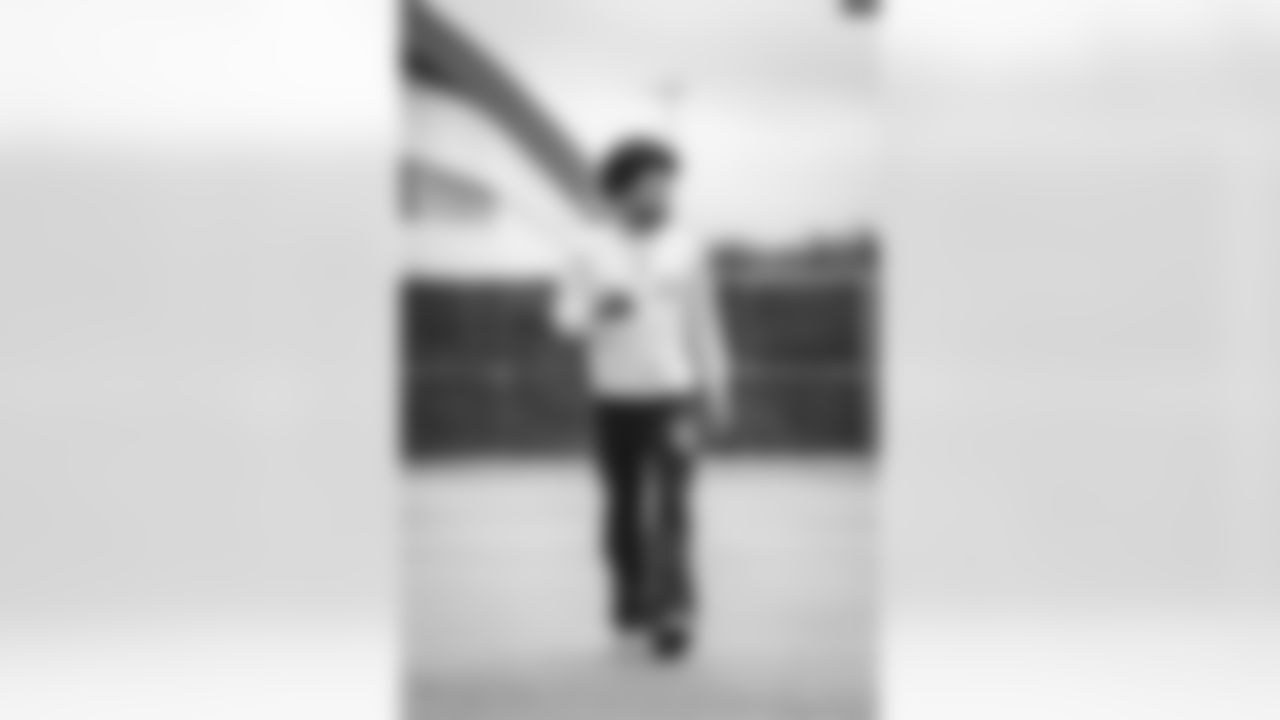 14 CB Cobie Durant arrives at SoFi Stadium for today's game vs. the Cardinals