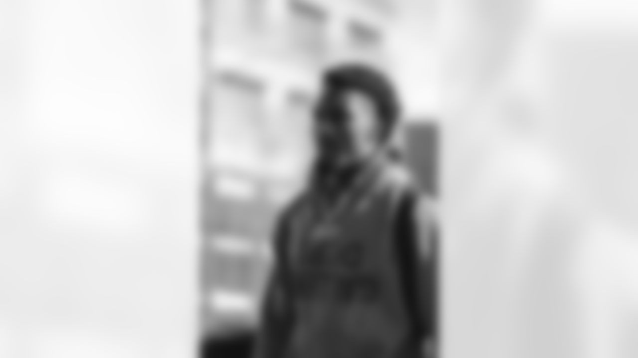 3 S Kam Curl arrives at SoFi Stadium for today's matchup against the Lions