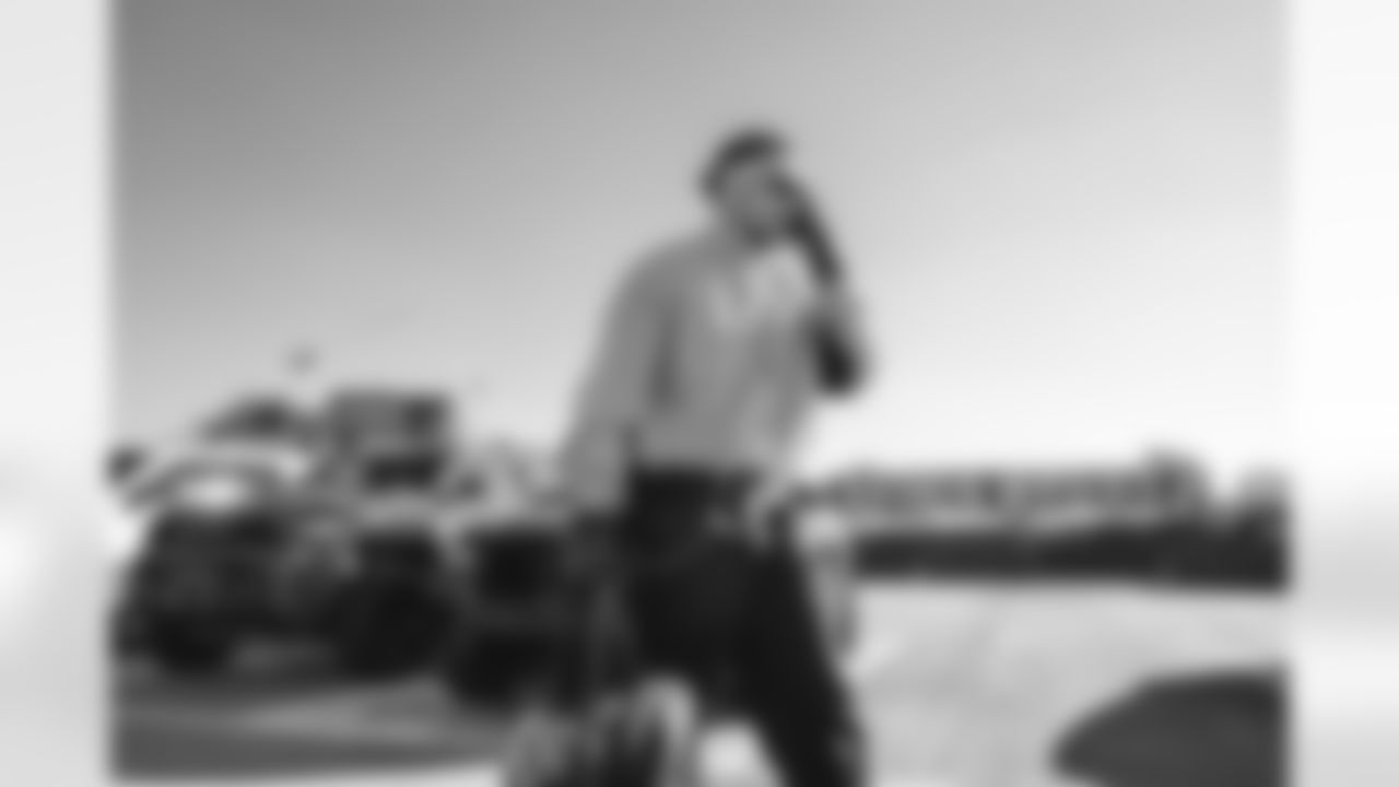 12 WR Puka Nacua arrives at SoFi Stadium for Sunday Night Football against the Buccaneers