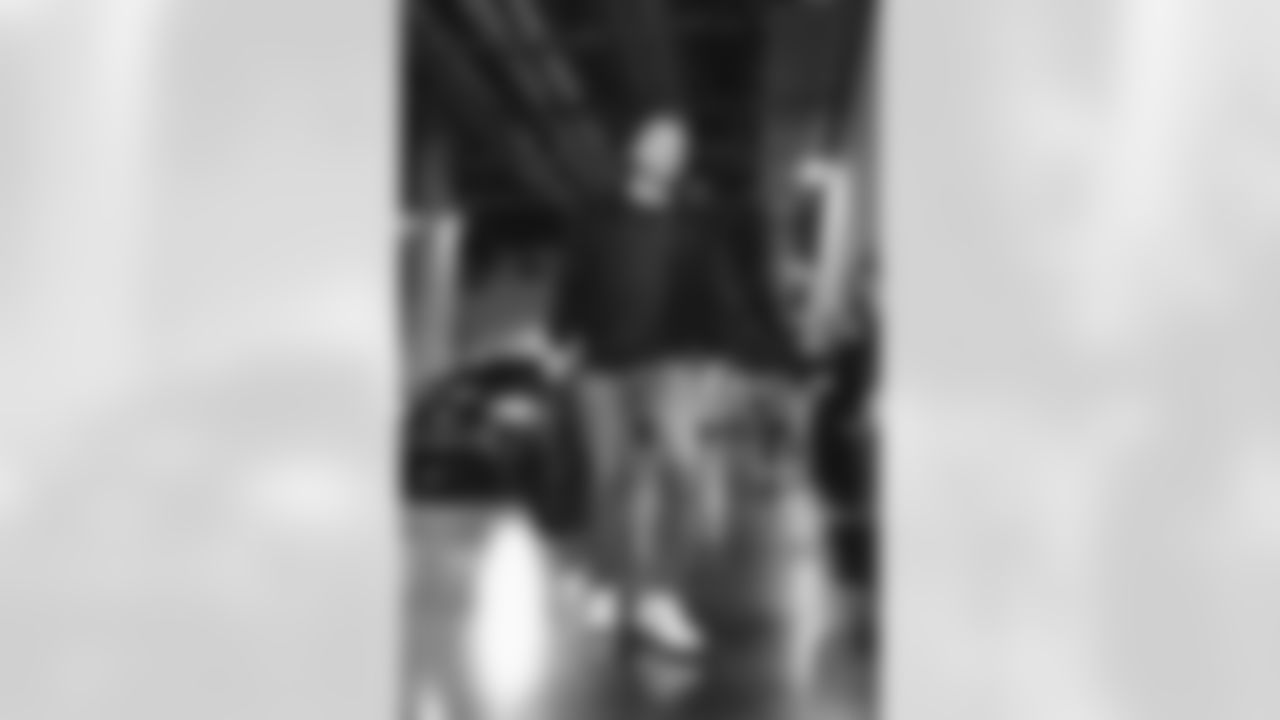 Head coach Sean McVay arrives at SoFi Stadium for today's game vs. the Cardinals