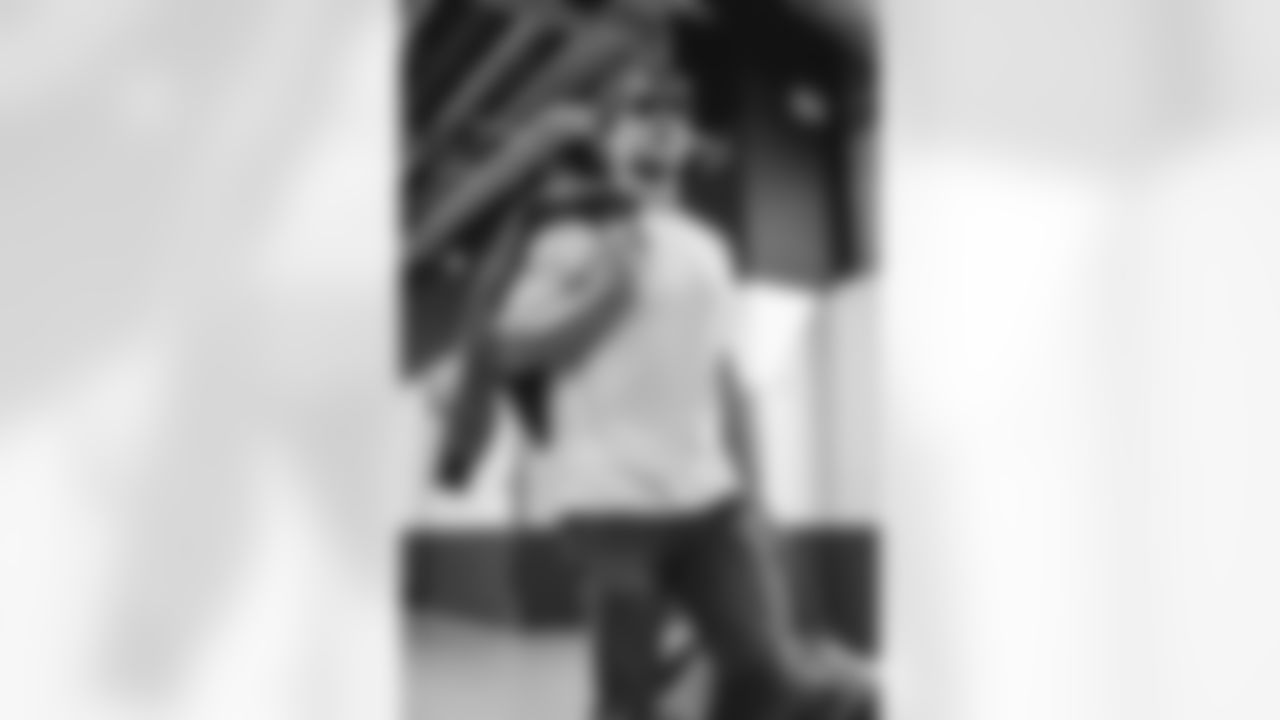 9 QB Matthew Stafford arrives at Levi's Stadium for today's matchup against the 49ers