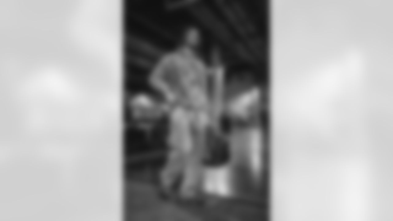 5 WR Tutu Atwell arrives at SoFi Stadium for today's game vs. the Cardinals