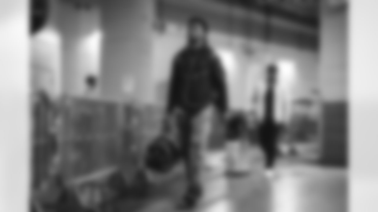 3 S Kam Curl arrives at Mercedes-Benz Stadium for Monday Night Football vs. Falcons