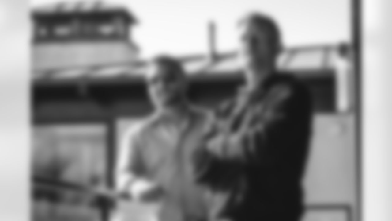 Head Coach Sean McVay and General Manager Les Snead at the 2024 Draft House in Hermosa, California