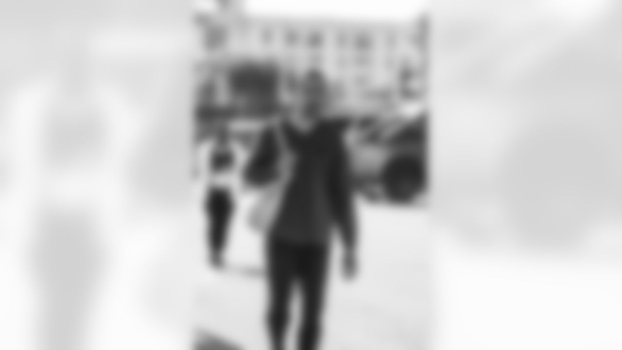 4 CB Ahkello Witherspoon arrives at SoFi Stadium for today's matchup against the Lions