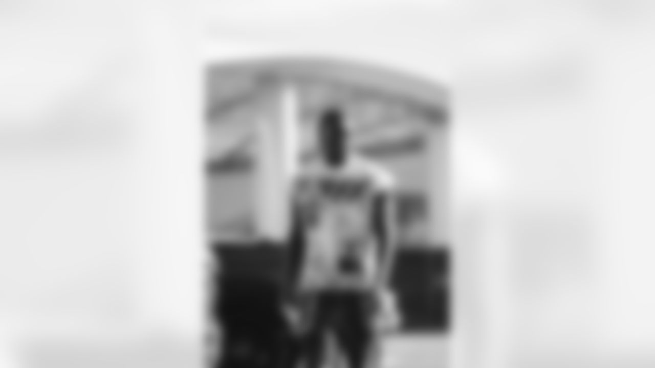 15 WR Konata Mumpfield arrives at SoFi Stadium for today's matchup against the Lions