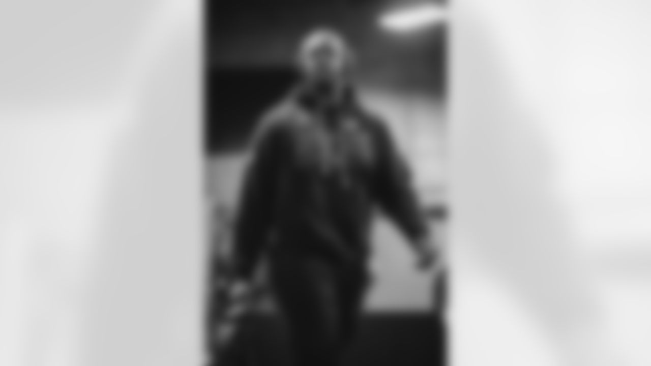 71 OL Warren McClendon Jr. arrives at Lumen Field for Thursday Night Football vs. the Seahawks