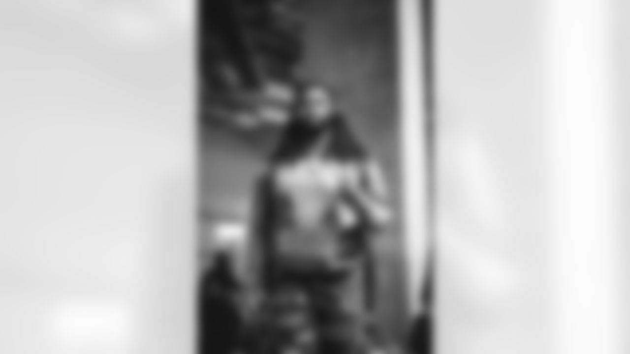 52 DE Larrell Murchison arrives at Mercedes-Benz Stadium for Monday Night Football vs. Falcons