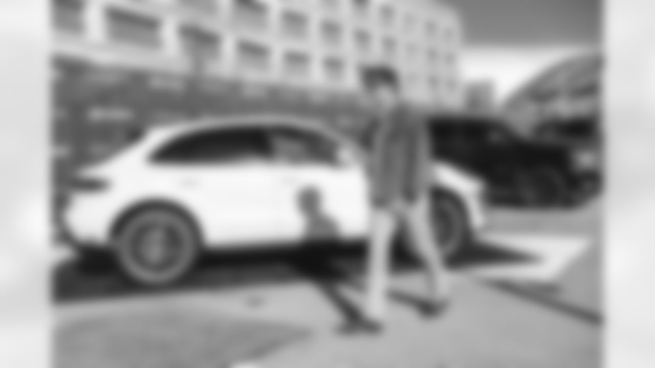 13 QB Stetson Bennett IV arrives at SoFi Stadium for Sunday Night Football against the Buccaneers