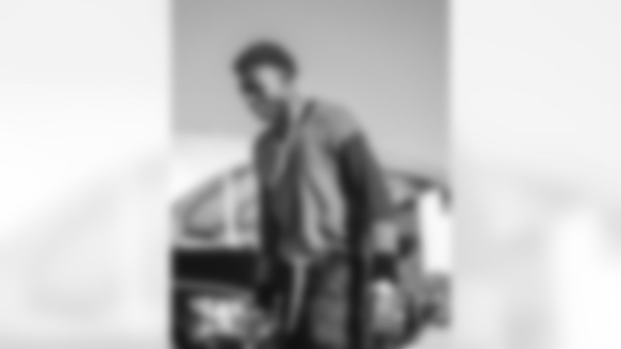 1 CB Emmanuel Forbes Jr. arrives at SoFi Stadium for Sunday Night Football against the Buccaneers