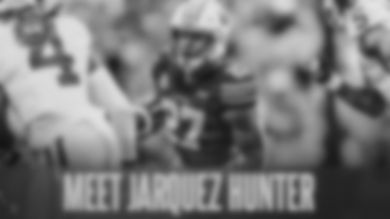 Running back Jarquez Hunter, Auburn, Round 4, Pick 117