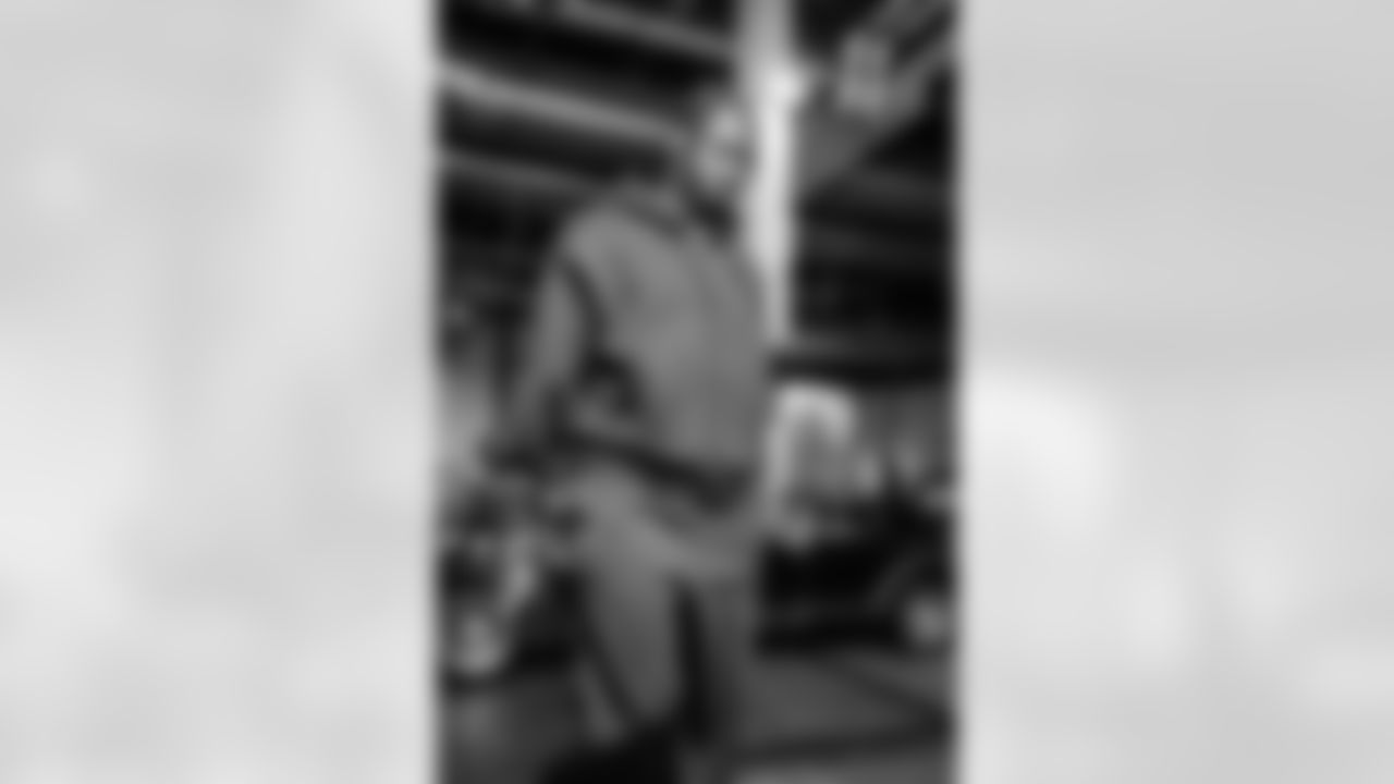 30 CB Josh Wallace arrives at SoFi Stadium for today's matchup against the Seahawks