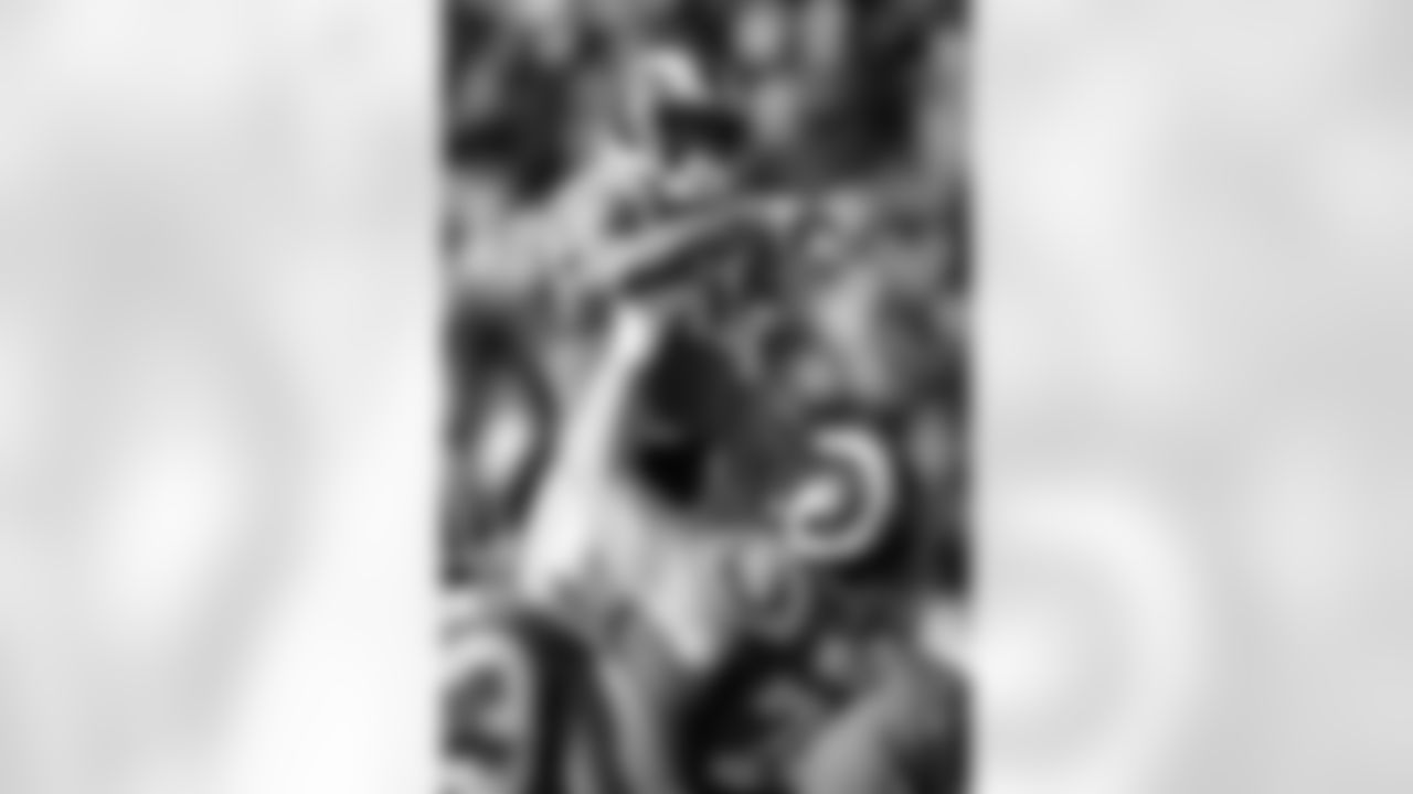 Los Angeles Rams wide receiver Tavon Austin (11) gets a lift in the air from Los Angeles Rams offensive tackle Rob Havenstein (79) after Austin runs for a 30 yard touchdown good for a 14-7 first quarter Rams lead during the 2016 NFL week 16 regular season football game against the San Francisco 49ers on Saturday, Dec. 24, 2016 in Los Angeles. The 49ers won the game 22-21. (Paul Spinelli via AP)