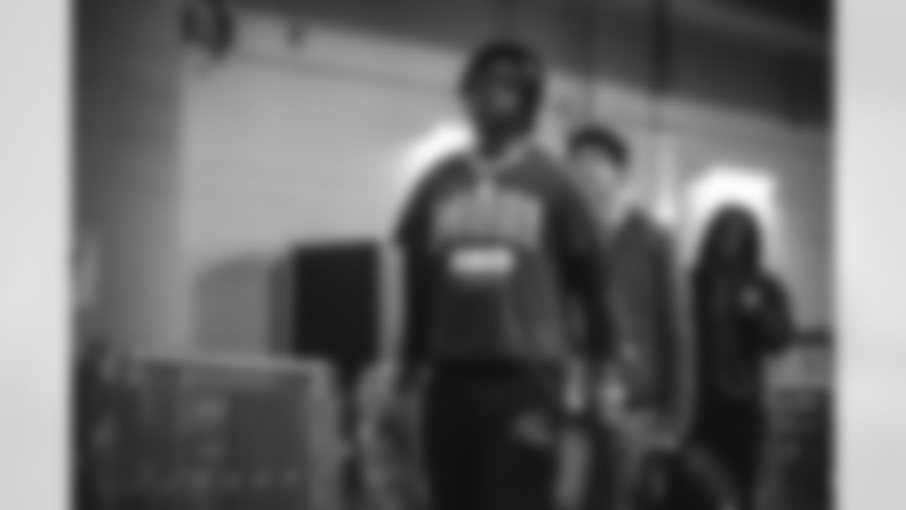 21 CB Derion Kendrick arrives at Mercedes-Benz Stadium for Monday Night Football vs. Falcons