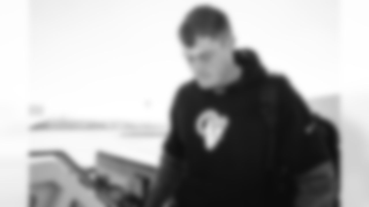 42 P Ethan Evans travels to Charlotte for Sunday's game against the Panthers