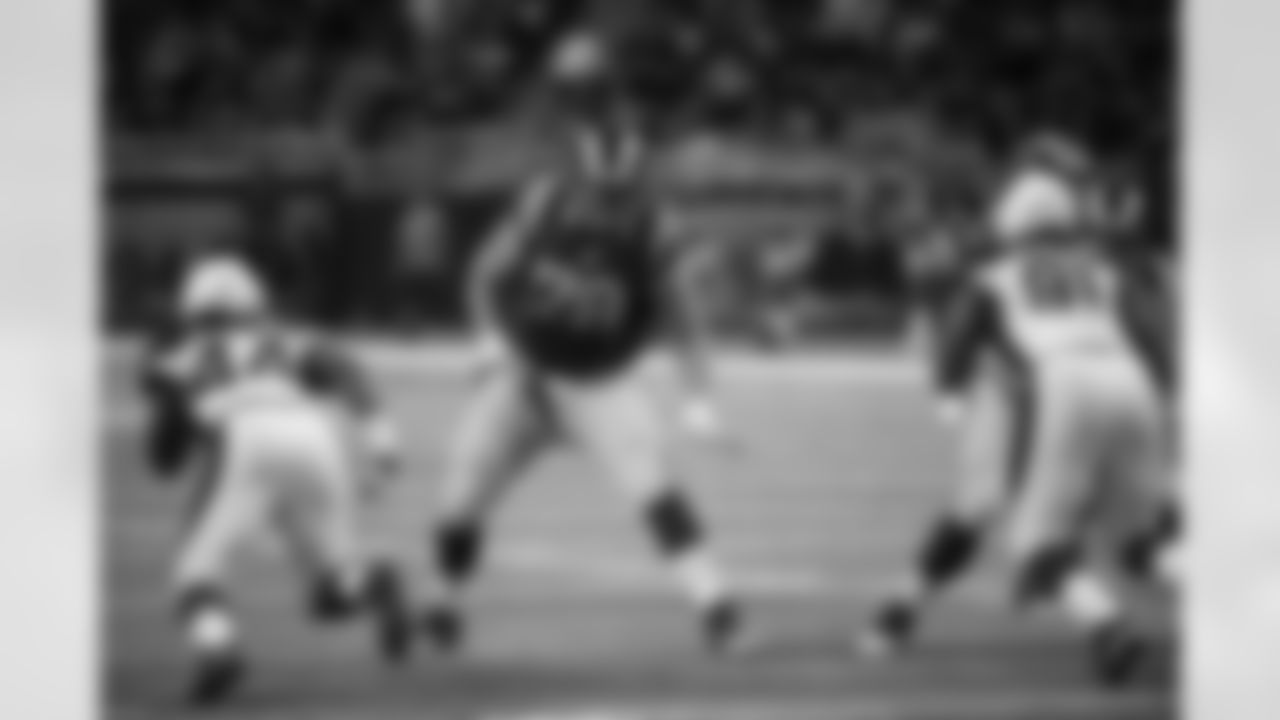 "St. Louis Rams offensive tackle Rob Havenstein during the game against the Arizona Cardinals. (Photo by Scott Rovak/St. Louis Rams)"