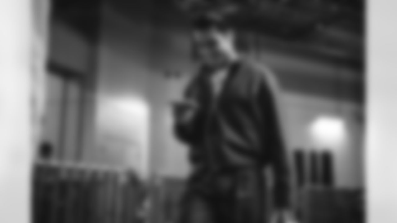 12 WR Puka Nacua arrives at Mercedes-Benz Stadium for Monday Night Football vs. Falcons