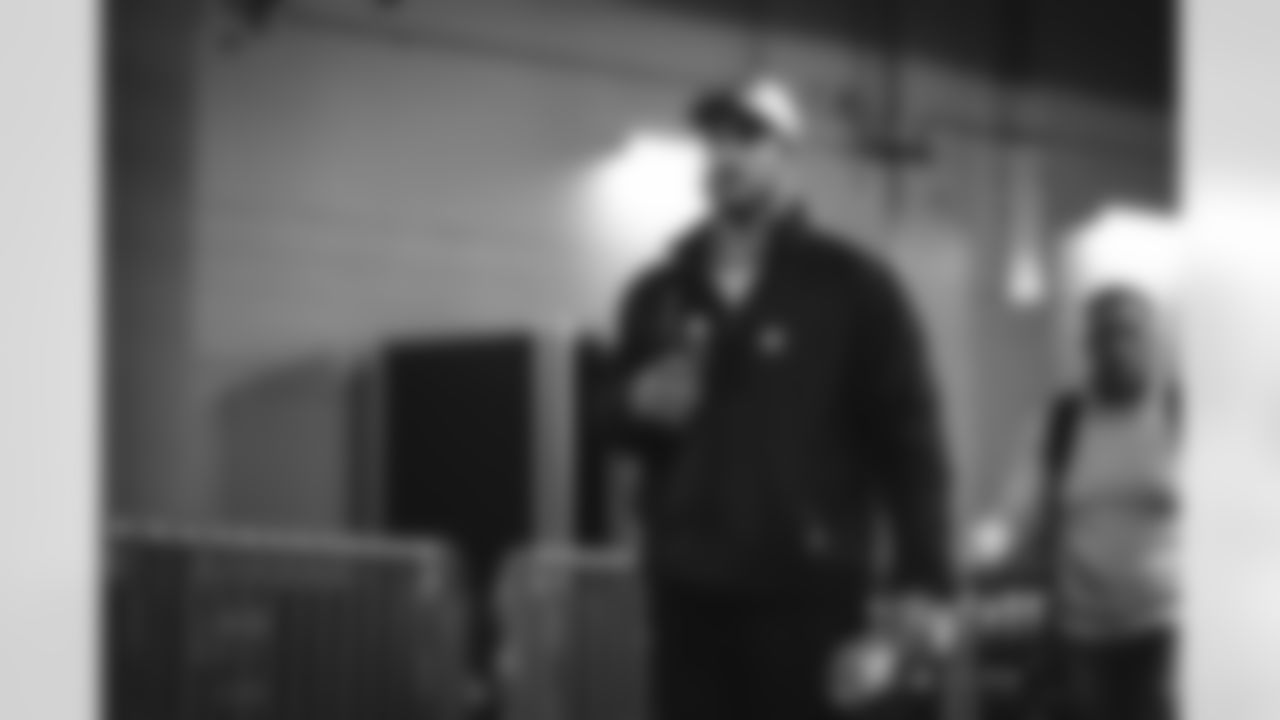 53 ILB Nate Landman arrives at Mercedes-Benz Stadium for Monday Night Football vs. Falcons